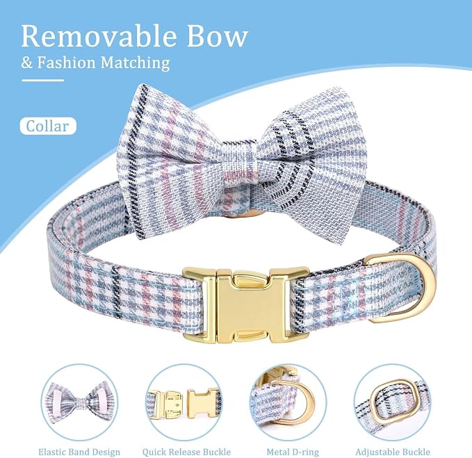 Beirui Cute Extra Small Dog Harness Collar and Leash Set - Image 6