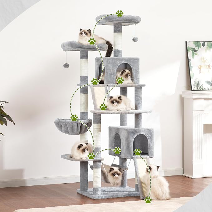 Cat Tree for Indoor Cats, Sturdy Cat Tree House - Image 6