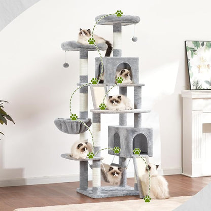 Cat Tree for Indoor Cats, Sturdy Cat Tree House - Image 6