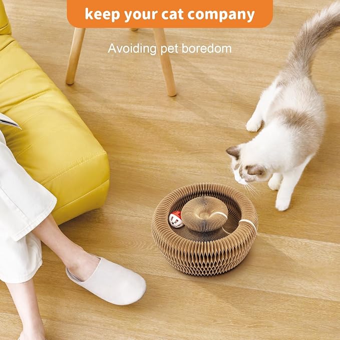 Collapsible Cats Cardboard Scratcher, Interactive Cat Toys - Image 7