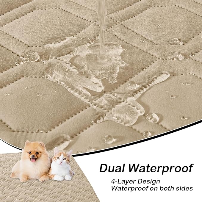 hyha Waterproof Dog Bed Blanket, Soft Pet Blankets, Waterproof Couch Cover - Image 3