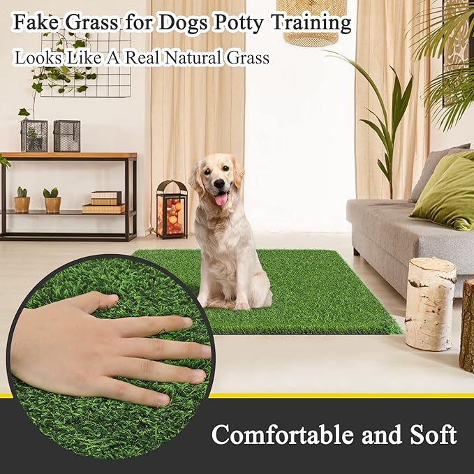 Bsmathom Artificial Grass Rug Indoor Outdoor Rug, Professional Dog Potty - Image 4