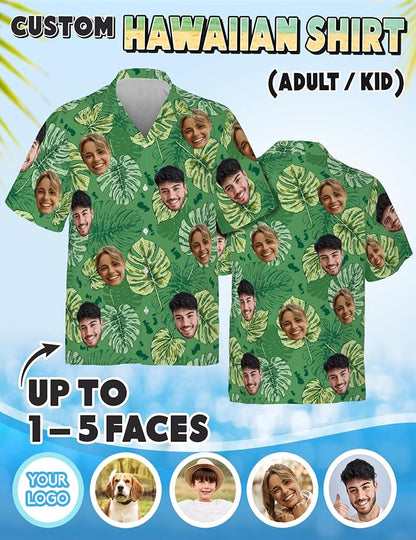 Custom Hawaiian Shirt with Face Photo Picture - Image 4