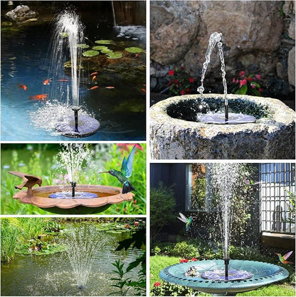 AISITIN Solar Fountain with 3.5 W Solar Panel, 1500 mAh Battery - Image 7