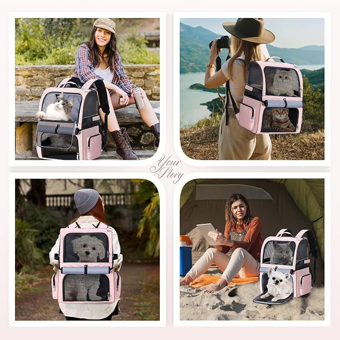 Lekebobor Double Cat Backpack Carrier - Image 6