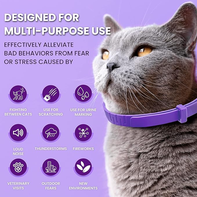 Pheromone Calming Collar for Cats: Breakaway Cat Calming Collar for Anxiety - Image 3