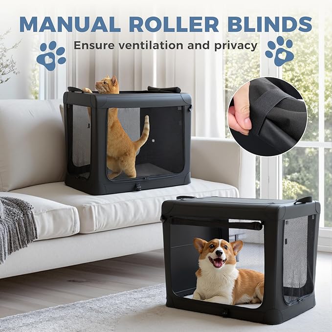 DUMOS Dog Crate 30 Inch Travel Cat Pet Carrier - Image 2