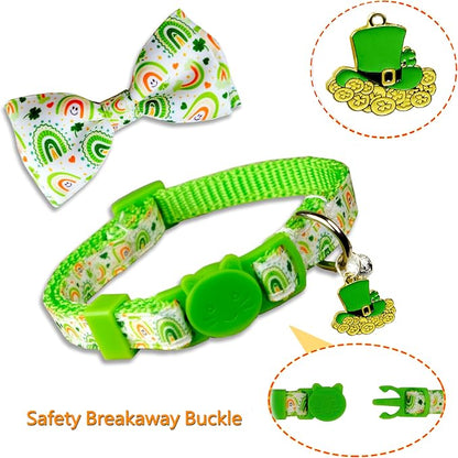 2 Pack St. Patrick's Day Cat Collars - Image 3