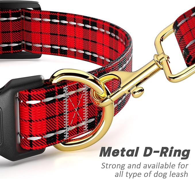 Reflective Dog Collar for Medium Dogs, Cute Boho Adjustable Heavy-Duty Nylon - Image 5