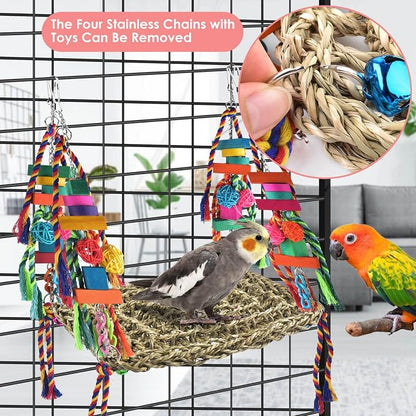 KATUMO Bird Toys, Bird Foraging Wall Toy Large Size Seagrass Woven Climbing - Image 6