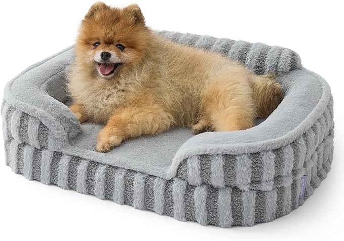 LE SURE Cute Dog Bed for Small Dogs, Orthopedic Waterproof Small Pet Beds by Lesure