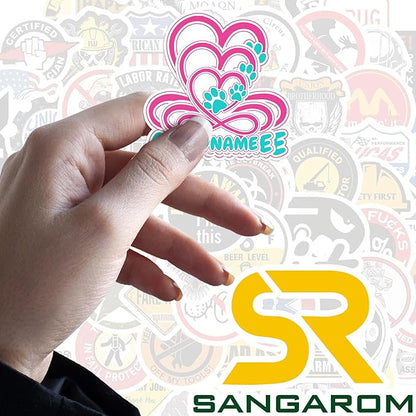Custom Pet Name Sticker Personalized Text Infinity Heart Pawprint Animal Lovers - Image 7