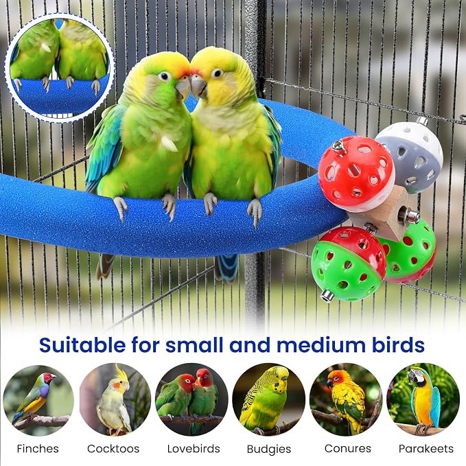 U Shape Parrot Perch Stand Toy Bird Platform Sand Paw Grinding Clean Stick - Image 4