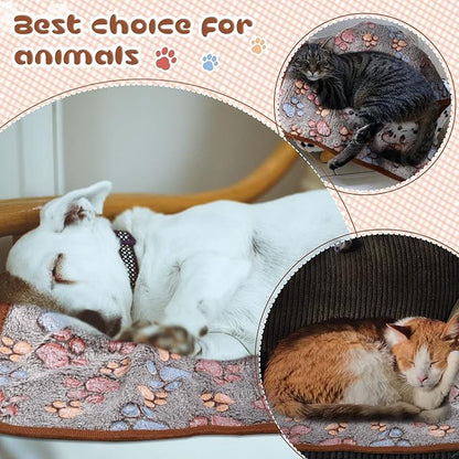 Tatuo 4 Pcs Dog Blanket for Pet Cat Blankets Indoor Puppy Teething Stuff Toys - Image 4