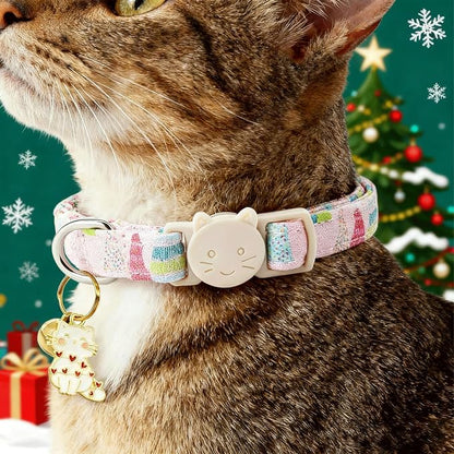 Elegant little tail 2 Pack Cat Collar- Christmas Cat Collars Breakaway - Image 5