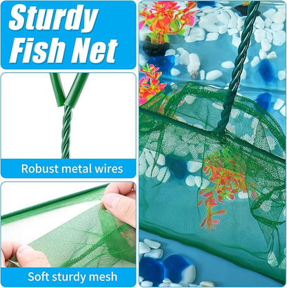 AQUANEAT 8 Inch Aquarium Fish Net, Wastes Skimming Cleaning Tool - Image 5