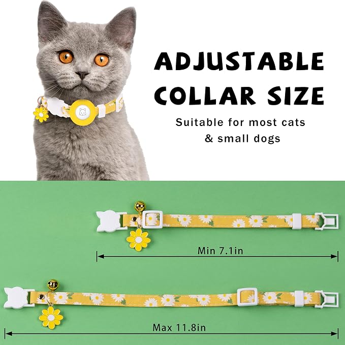Airtag Cat Collar, JXFUKAL Kitten Collar Breakaway - Image 3
