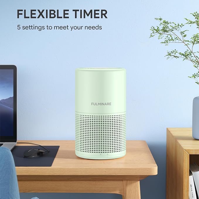 FULMINARE Air Purifiers for Home Bedroom H13 HEPA Air Purifier, 3 Speeds - Image 4