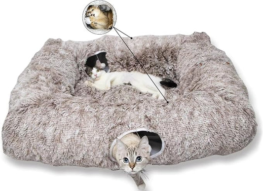 XxingSheep 4 Cave Shuttled XL Cat Tunnel Bed by XxingSheep