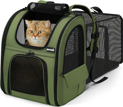 Pecute Expandable Cat Backpack Carrier, Backpack by pecute