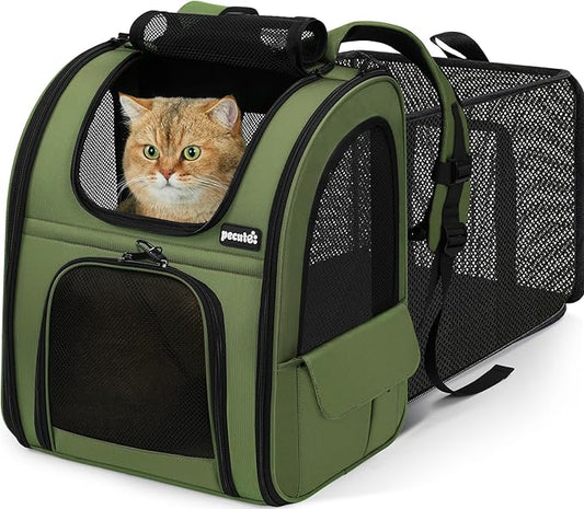 Pecute Expandable Cat Backpack Carrier, Backpack by pecute