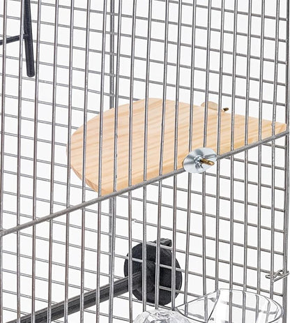 Bird Perch Platform Stand Wooden Parrot Perch Corner 6.7 Inches Fan Shape - Image 5