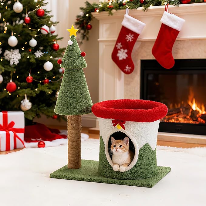 COSIEST 30in Christmas Cat Tree by COSIEST