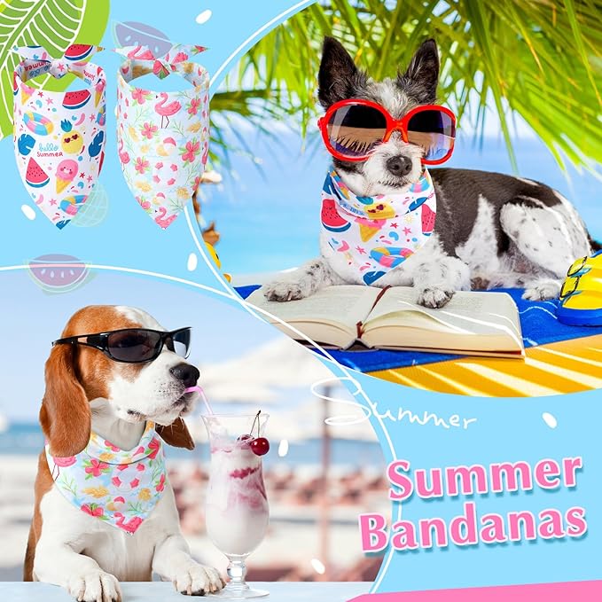 Sweetude 100 Pieces Dog Bandanas Bulk, Bandanas - Image 7