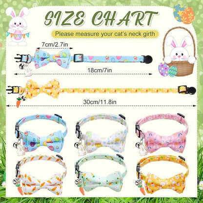 Hsei 6 Pcs Easter Cat Collar Bulk - Image 3