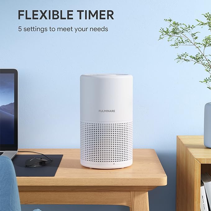 FULMINARE Air Purifiers for Bedroom H13 True HEPA Air Filter Quiet Air Cleaner - Image 6