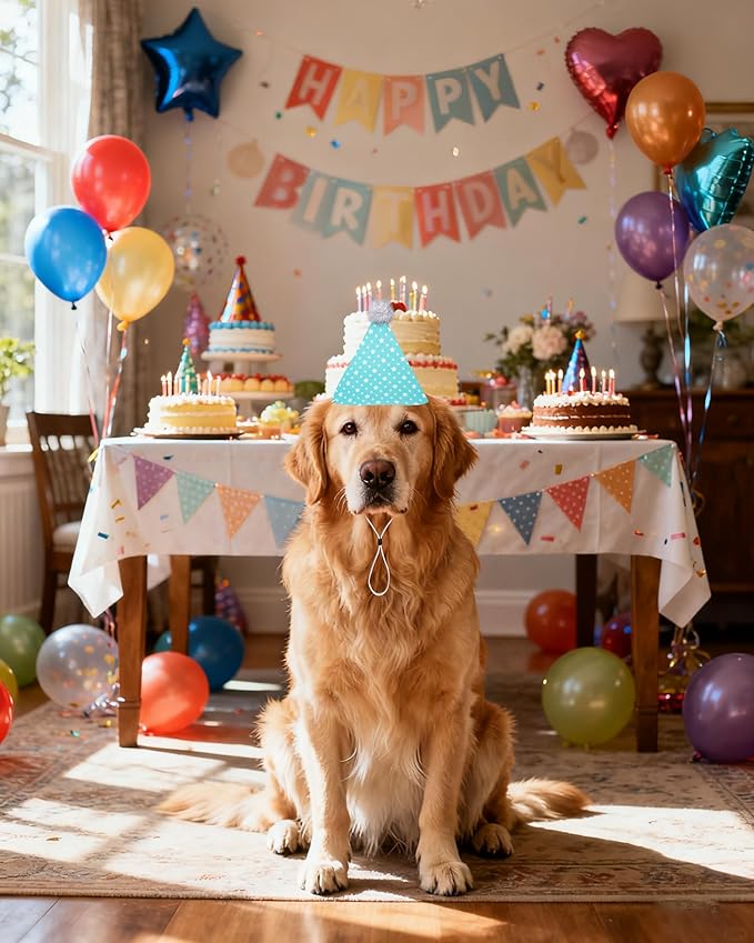 PET SHOW 10 Pack Party Hats for Large Dog Birthday Stuffed Animals Adults XL - Image 7