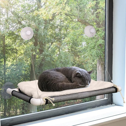 ZALALOVA Cat Perch, Cat Window Seat Large Sturdy Bed Fleece Blanket 2025 Latest - Image 3