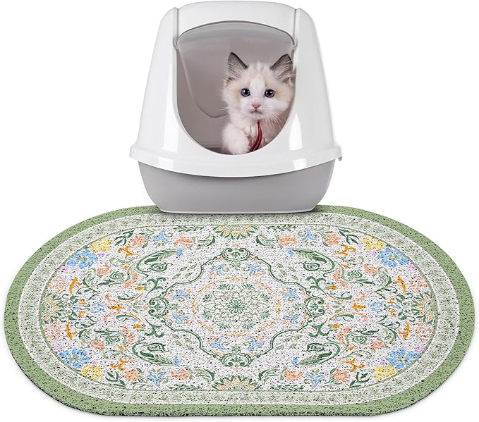 Bienbee Cat Litter Mat, Urine and Water Proof, Bean-Green M by Bienbee