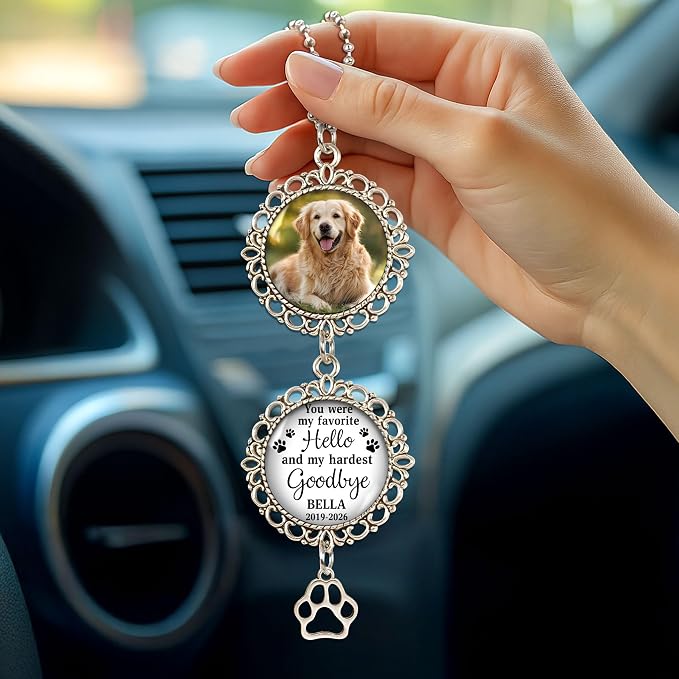 Hyturtle Personalized Pet Memorial Car Hanging Ornament - Image 5
