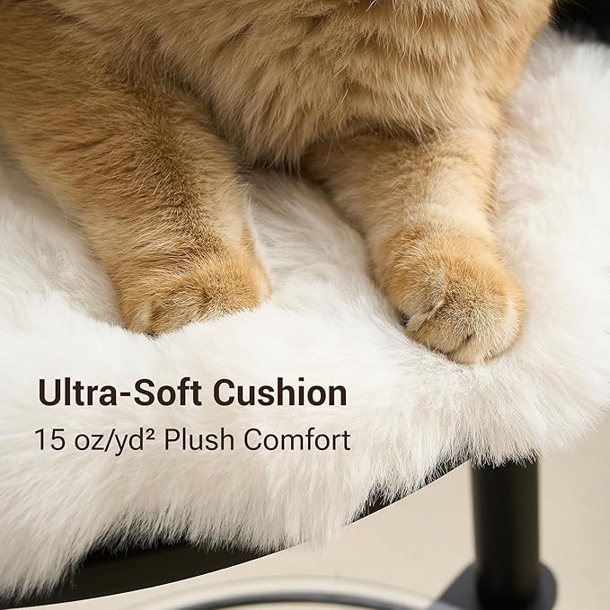 Modern Cat Tree Tower for Indoor Cats up to 12lbs, Wood Cat Bed - Image 6