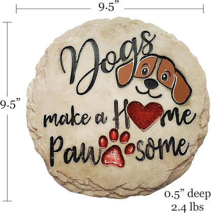 Spoontiques - Garden Décor - Dogs Make a Home Pawsome Stepping Stone - - Image 5
