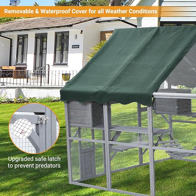 PeakPursuit Extra Large Cat Enclosure, 110 Inch Large Catio - Image 6