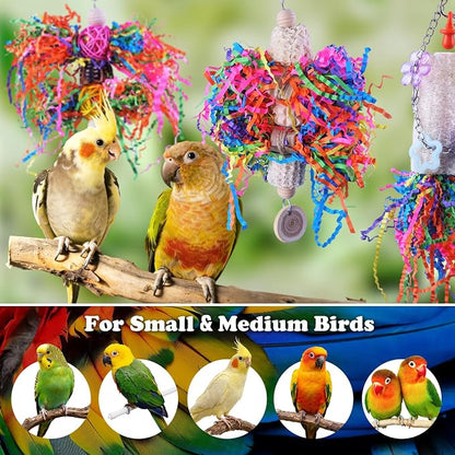 Bird Toys, Parakeet Foraging Toy, Hanging Chewing Toy, Bird Cage Accessories – - Image 5