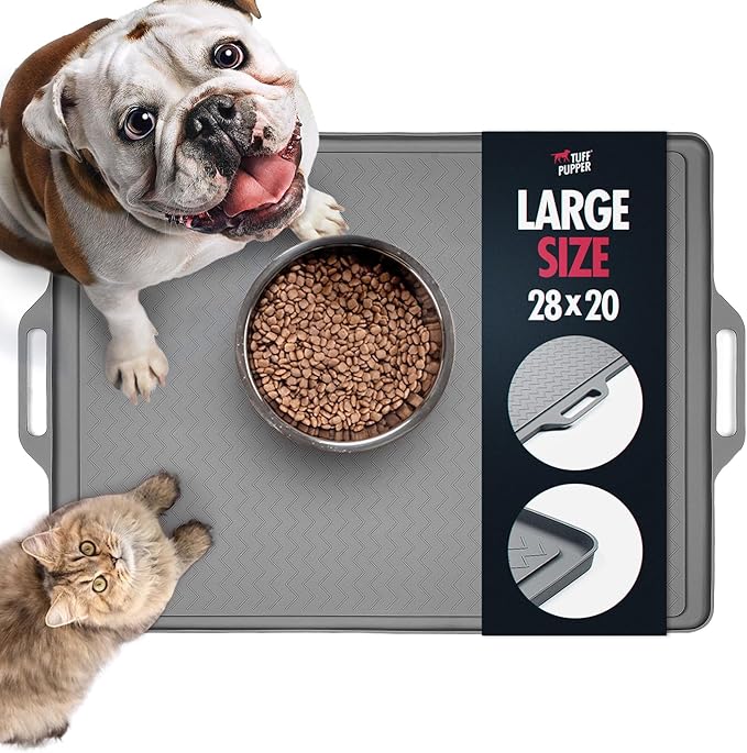 Tuff Pupper 28x20 Large Dog Feeding Mat by TuffPupper
