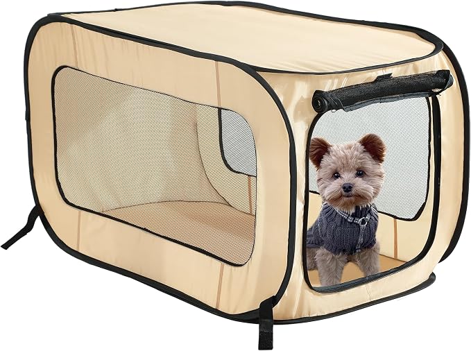 Beatrice Home Fashions Portable, Collapsible, Pop Up Kennel Travel Cat and Dog - Image 8