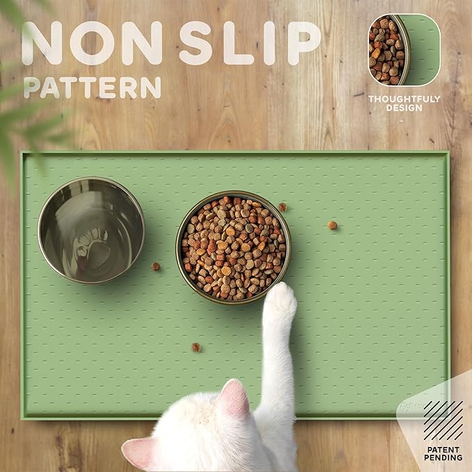 Dog Food Mat - 24x15 Raised Edges Dogs Mat - Image 4