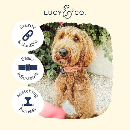 Lucy & Co. Posy Pink Dog Collar - Image 3