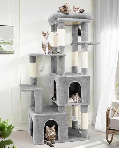 Globlazer Cat Tower for Indoor Cats, Heavy Duty Cat Trees for Large Cats Adult by Globlazer