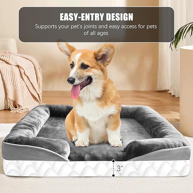 Orthopedic Dog Bed with Sides - Image 5