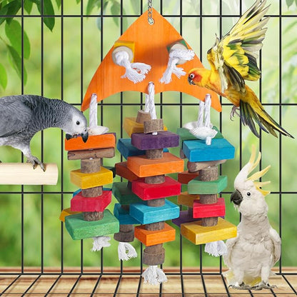 22.8" Natural Shell Parrot Toy for Medium & Large Birds - Image 5