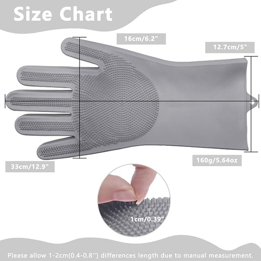 Pet Grooming Gloves—Heat Resistant Dog Washing Gloves - Image 2