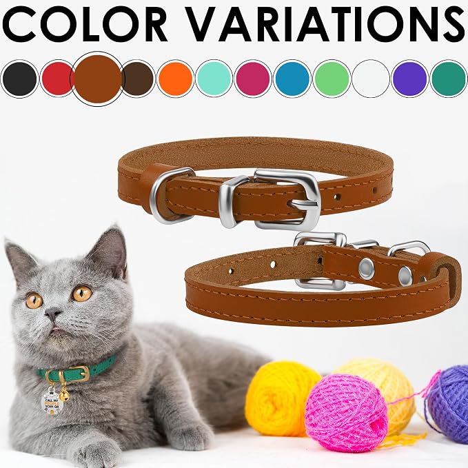 BRONZEDOG Leather Cat Collar - Image 5