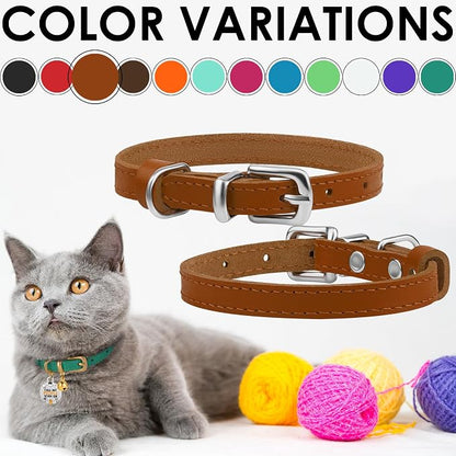 BRONZEDOG Leather Cat Collar - Image 5
