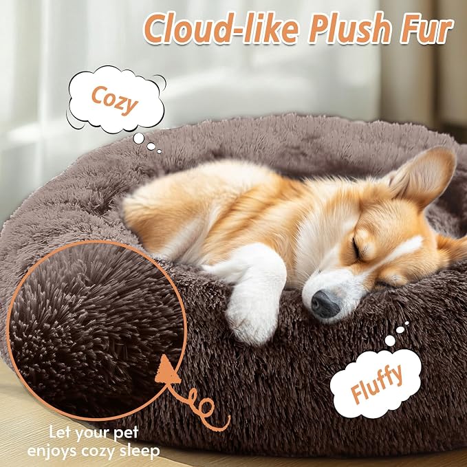 JOLLYVOGUE Calming Small Dog & Cat Bed - Image 2