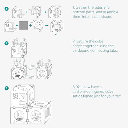 Navaris Modular Cardboard Cat House - Image 4